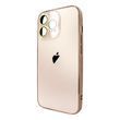 Чохол для iPhone 12 Pro Max : AG-PC Glass &ndash; Gold