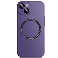 Чехол матовый PC Hard with Magsafe для iPhone 14 c защитой камеры Purple