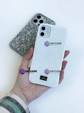 Чехол для iPhone 15 Svarowski Crystalline со стразами White