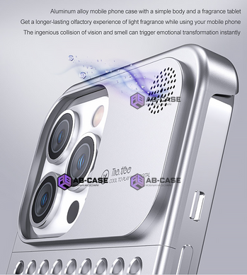 Чохол металевий для iPhone 13 Pro Aluminium aroma Silver