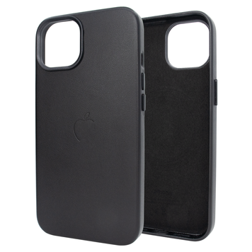 Чехол для iPhone 16 Pro Leather Case PU with MagSafe - Black