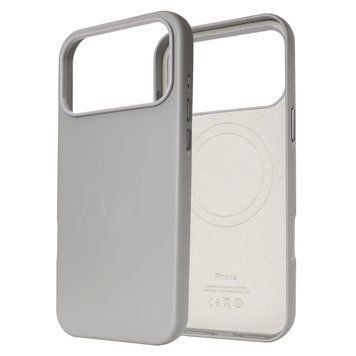 Чехол для iPhone 17 Pro : Leather Case PU with MagSafe &ndash; Light Gray