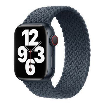 Монобраслет на Apple Watch Braided Solo Loop (Charcoal Grey, 42mm, 44mm, 45mm, 46mm, 49mm M)
