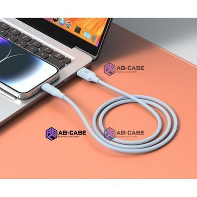 Кабель XO (USB to Type-C) 2.4A NB265 Minimalist Series &ndash; Blue (1m)