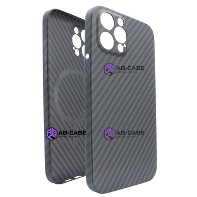 Чехол для iPhone 15 Pro PC Carbon with MagSafe Black
