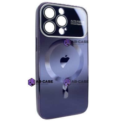 Чохол для iPhone 14 Pro Max матовий NEW PC Slim with MagSafe case із захистом камери Deep Purple
