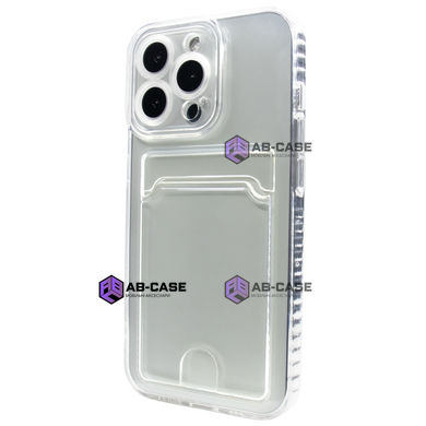 Чохол прозорий Card Holder для iPhone 12 Pro з карманом для карти