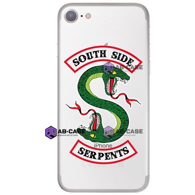 Чехол прозрачный Print Змея Southside serpents для iPhone SE2 Riverdale