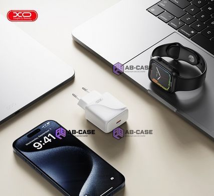 Зарядное устройство 20W (1 Type-C) XO L141 PD (White)