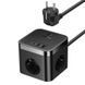 Зарядное устройство 30W (2 USB + 2 Type-C + 3 AC) Baseus Power Combo Cube Power Strip 1.5m PD+QC3.0 (Black) 1