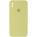 Чехол Silicone Case FULL CAMERA (square side) (для iPhone Xs Max) (Mellow Yellow)