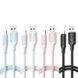 Кабель XO (USB to Type-C) 2.4A NB265 Minimalist Series &ndash; Blue (1m) 3
