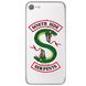 Чехол прозрачный Print Змея Southside serpents для iPhone SE2 Riverdale
