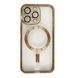 Чехол Shining with MagSafe для iPhone 13 Pro с защитными линзами на камеру Gold