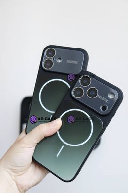 Чехол для iPhone 15 : Gradient Glass MagSafe Case &ndash; Black