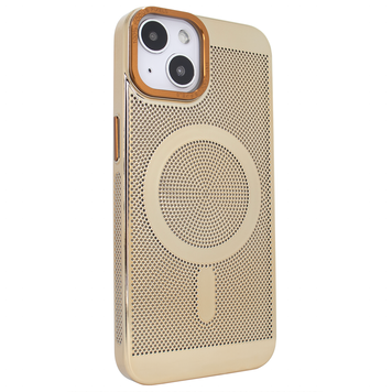 Чохол для iPhone 14 Plus Perforation Case with MagSafe Gold