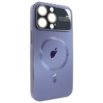 Чохол для iPhone 14 Pro Max PC Slim Case with MagSafe із захисними лінзами на камеру Deep Purple