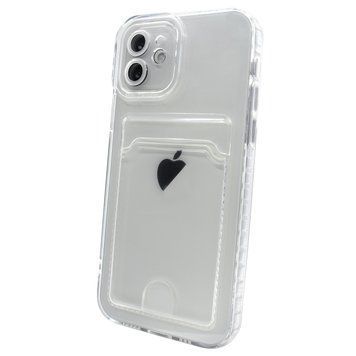 Чехол прозрачный Card Holder для iPhone 11 с карманом для карты