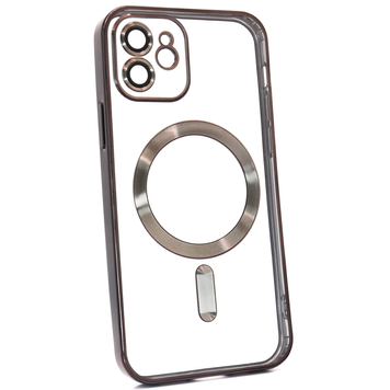 Чехол Shining with MagSafe для iPhone 11 с защитными линзами на камеру Black