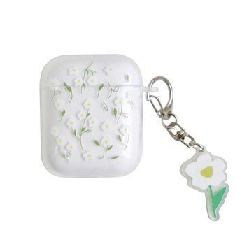 Чехол для AirPods 1/2 &mdash; Charmed Collection "Small white Flowers"