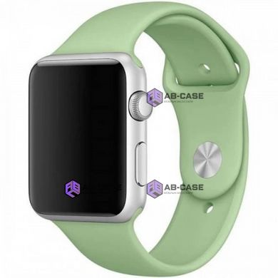 Силіконовий ремінець на Apple Watch (42mm, 44mm, 45mm, 49 mm №64 Avocado, S)