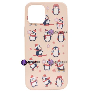 Чохол для iPhone X | Xs WAVE Winter Case Penguins Pink Sand