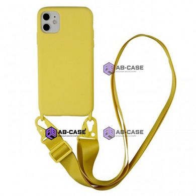 Чехол STRAP COLOR CASE для iPhone (iPhone XS MAX, Yellow)
