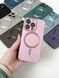 Чехол матовый Silicone with MagSafe для iPhone 13 Pro Max c защитными линзами на камеру Pink 2