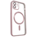Чехол для iPhone 12 матовый Shining with MagSafe с защитными линзами на камеру Pink