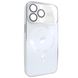 Чехол для iPhone 12 Pro матовый NEW PC Slim with MagSafe case с защитой камеры White