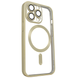 Чохол для iPhone 15 Pro Max матовий Shining with MagSafe із захисними лінзами на камеру Gold