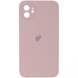 Чехол Silicone Case FULL CAMERA (square side) (для iPhone 12) (Pink Sand)