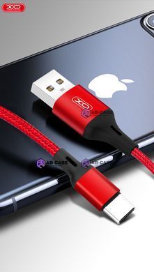 Кабель XO (USB &ndash; Lightning) 2.1A NB143 Braided &ndash; Black (1m)