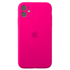 Чохол Silicone Case FULL CAMERA (на iPhone 11, Hot Pink)