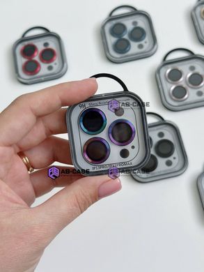 Захисні лінзи на камеру iPhone 13 Pro Metal Glass Lenses Rainbow