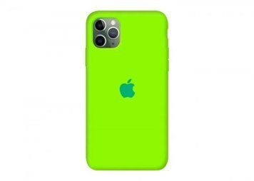 Чохол Silicone Case на iPhone 11 pro Max FULL (№66 Neon Green)