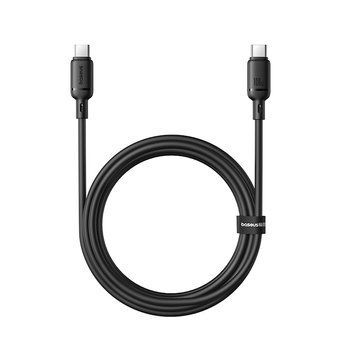 Кабель 100W (Type-C to Type-C) Baseus Silky Series &ndash; Black (2m)