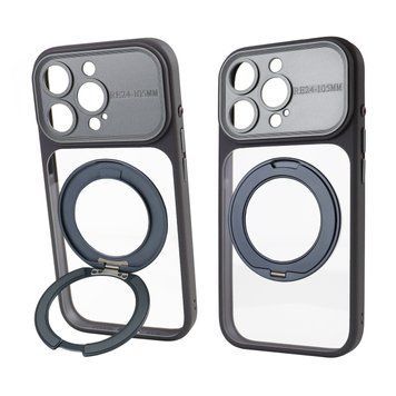 Чехол для iPhone 15 Pro Max : Nofelet Optic Ring Case with MagSafe &ndash; Gray