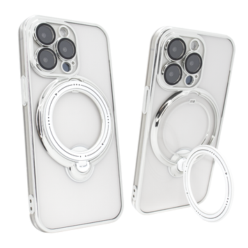 Чохол для iPhone 12 Pro Clear Shining Holder with MagSafe Silver