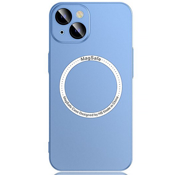 Чохол матовий PC Hard with Magsafe на iPhone 14 із захистом камери Sierra Blue
