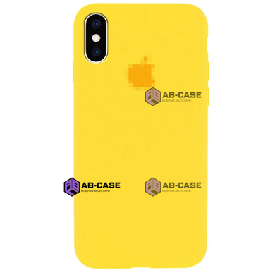 Чохол Silicone Case на iPhone Xs Max FULL (№4 Yellow)