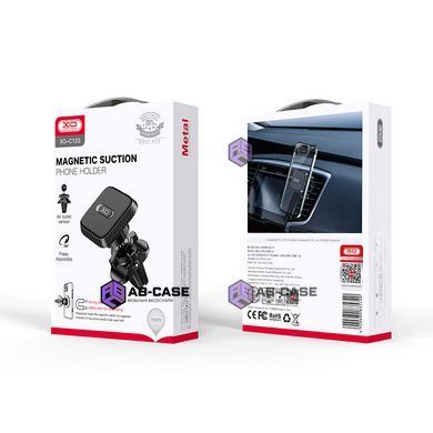 Автодержатель XO C123 Air Outlet Square Magnetic Bracket, Черный