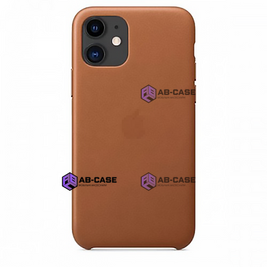 Чехол для iPhone 11 Leather Case PU Saddle Brown