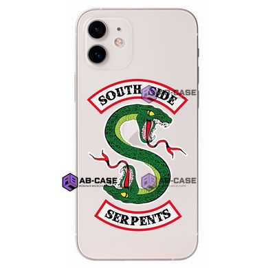 Чехол прозрачный Print Змея Southside serpents для iPhone 12 mini Riverdale
