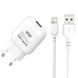 Зарядное устройство 2,4A (1 USB) XO L37 с кабелем USB - Lightning (White) 1