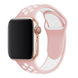 Ремінець для Apple Watch (38mm, 40mm, 41mm, [42mm Series 10/11]) : Silicone Band Nike &ndash; (Pink Sand-White)