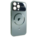 Чехол для iPhone 12 Pro Max PC Slim Case with MagSafe с защитными линзами на камеру Cangling Green