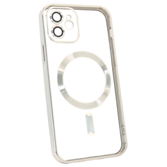 Чохол Shining with MagSafe на iPhone 12 із захисними лінзами на камеру Silver