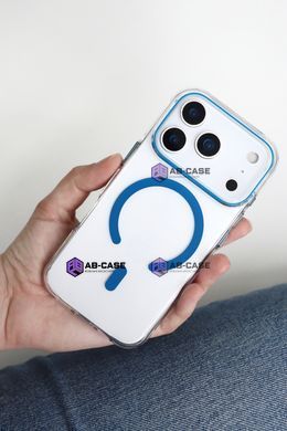 Чехол для iPhone 17 Pro : NOFELET Color Clear Case MagSafe &ndash; Blue
