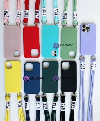 Чохол для iPhone 14 Pro Max Crossbody case with Twine Glycine